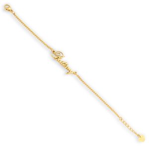 Custom/Personalized Heart Nameplate Curb Bracelet